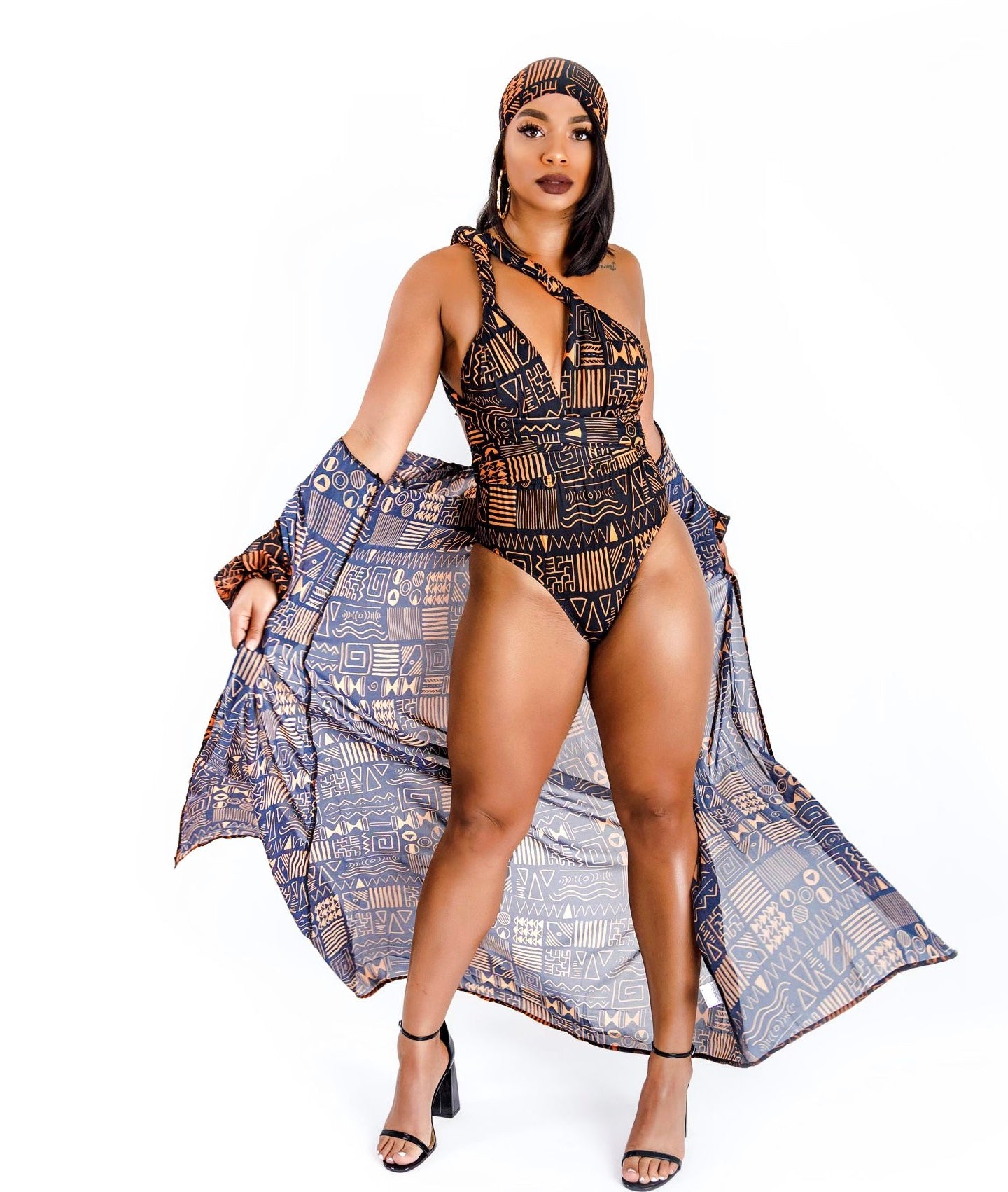 ROBE & SCARF SET - 002